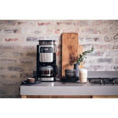 VERVELEY Kávovar na překapávanou kávu SEVERIN 4810 s integrovaným mlýnkem - černá barva a nerezová ocel - 1000 W - 1,4 l