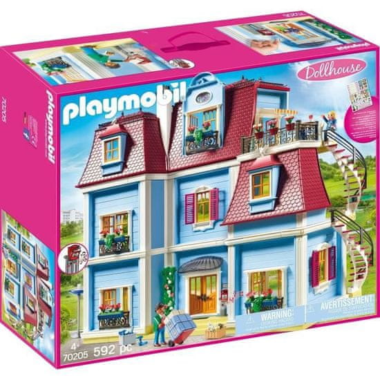 Playmobil PLAYMOBIL 70205, Domeček pro panenky La Maison Traditionnelle, Velký tradiční domeček, Novinka pro rok 2020