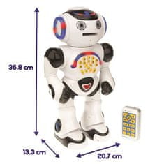 Lexibook LEXIBOOK Powerman - interaktivní vzdělávací robot pro hraní a učení, tanec, přehrávání hudby, vzdělávací kvízy, program pro přehrávání CD