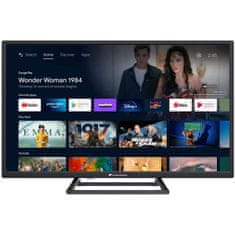 VERVELEY CONTINENTAL EDISON CELED32SA22V2B6 - 32'' HD LED TV (81 cm) - Android TV - 3xHDMI, 2xUSB - černá.