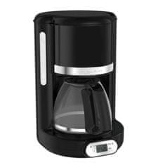 Moulinex MOULINEX FG380B10 Soleil Programovatelný kávovar na překapávanou kávu 10/15 šálků, skleněná konvice o objemu 1,25 l, příkon 1 000 W, kávovar, černý