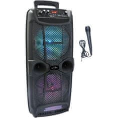 VERVELEY INOVALLEY KA20 Bluetooth karaoke reproduktor s osvětlením - 800 W - USB/Micro SD/AUX-IN/DC port