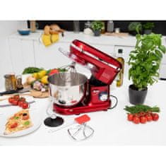 VERVELEY Kitchen Move - Multifunkční kuchyňský robot BAT-1519 - 1500W - 5,5l mísa - DALLAS - ocelově červená
