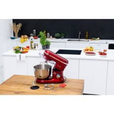 VERVELEY Kitchen Move - Multifunkční kuchyňský robot BAT-1519 - 1500W - 5,5l mísa - DALLAS - ocelově červená