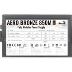 VERVELEY Modulární PC zdroj - AEROCOOL - Aero Bronze 850M (80 + Bronze) - 850W (ACPB-AR85AEC.1M)