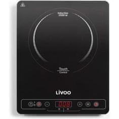 Livoo LIVOO DOC235 Jednoduchá indukční varná deska, 22 cm, 60° až 240°, černá