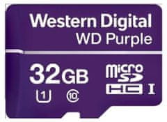 Western Digital WD Micro SDHC Purple Class 10 - 32GB, fialová (WDD032G1P0C)