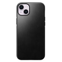 Nomad Modern Leather kryt s MagSafe pro iPhone 14 Plus, černý Černá