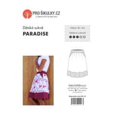 Prošikulky Střih dětská sukně PARADISE | 80 - 164 - Česky