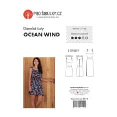 Prošikulky Střih dámské letní šaty OCEAN WIND | 32-60 - Česky