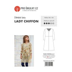 Prošikulky Střih dětské letní šaty LADY CHIFFON | 80-164 - Česky