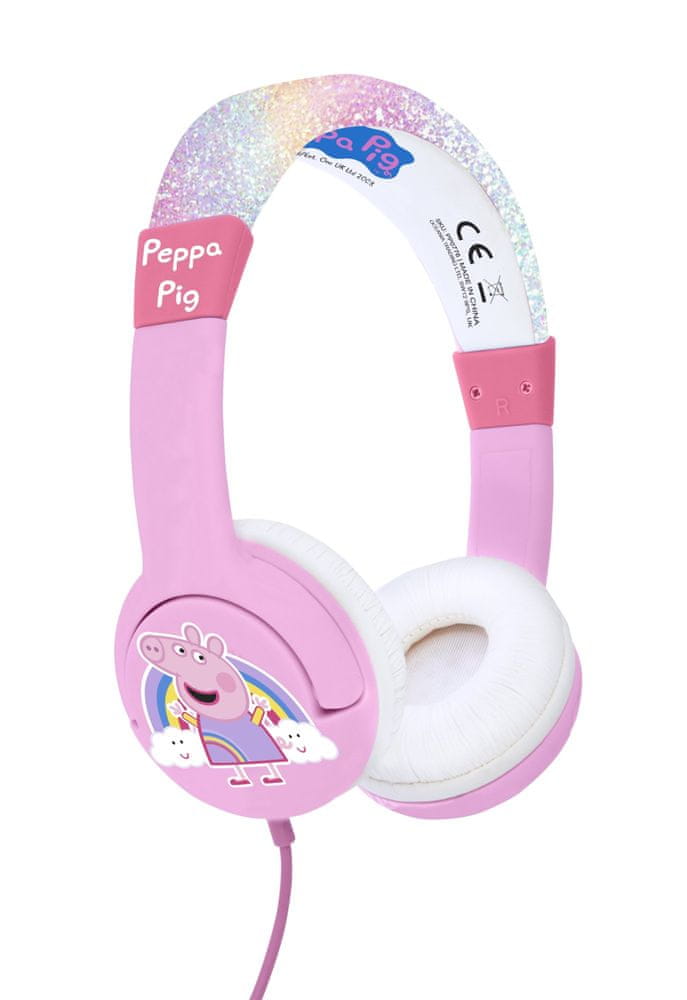 Levně OTL Technologies Rainbow Peppa dětská sluchátka