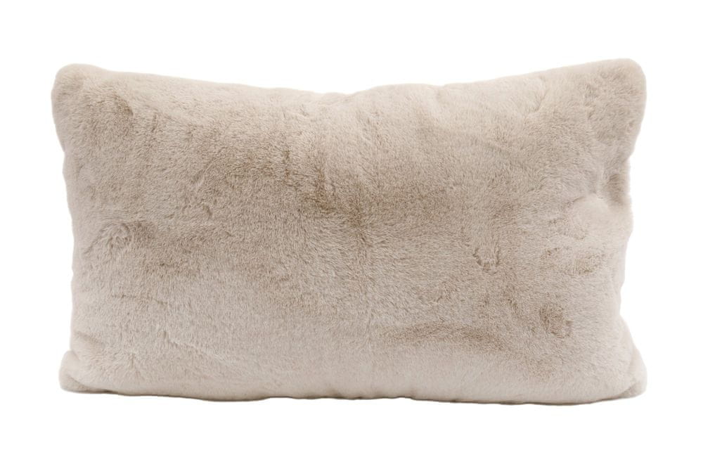 Sifcon Dekorační polštář FUR, 30x50 cm, krémová