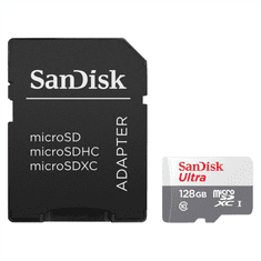 SanDisk Ultra microSDXC 128GB 100MB/s Class 10 UHS-I, s adaptérem
