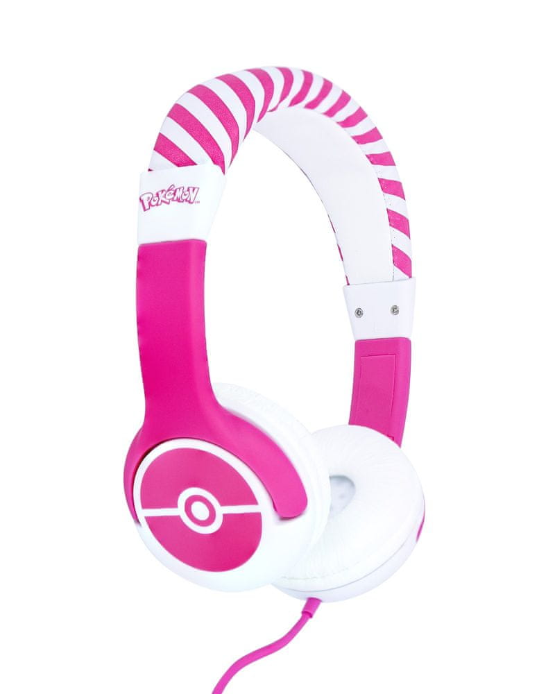 Levně OTL Technologies Pokémon Pink Pokeball dětská sluchátka