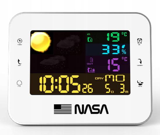 NASA Meteorologická stanice 6'' 7v1 barvitý - NASA WS500