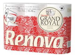Renova Toaletní papír Grand Royal bílý 4-vrstvý, 6 ks