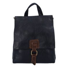 Paolo Bags Městský koženkový batoh Enjoy City, tmavě modrý
