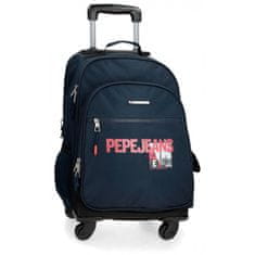 Joummabags Cestovní / školní batoh na kolečkách PEPE JEANS Dikran, 57x33x21cm, 6552821