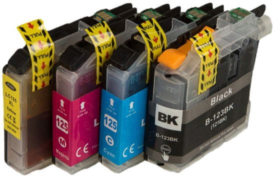 TonerPartner PREMIUM MultiPack BROTHER LC-123,LC-125-XL (LC123BK, LC125XLC, LC125XLM, LC125XLY) - Cartridge, black + color (černá + barevná)