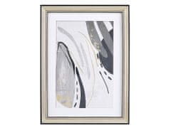 Beliani Obrázek v rámečku, 30 x 40 cm šedý HIDMO