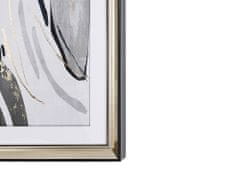 Beliani Obrázek v rámečku, 30 x 40 cm šedý HIDMO