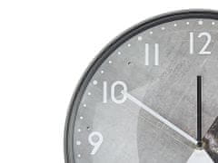 Beliani Nástěnné hodiny ø 33 cm černo-bílé DAVOS