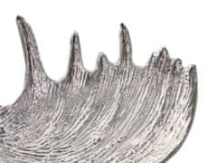 Beliani Dekorativní podnos stříbrný losí parohy CARTHAGE