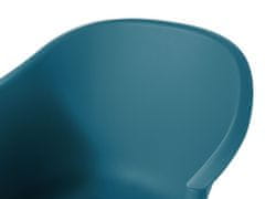 Beliani Houpací židle modrozelená HARMONY