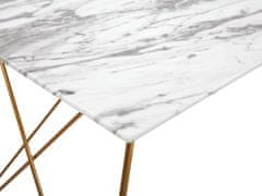 Beliani Jídelní stůl 140 x 80 cm mramorový vzhled KENTON