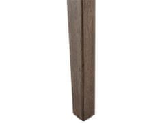 Beliani Jídelní stůl 140 x 85 cm tmavé dřevo VENTERA
