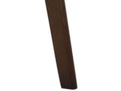 Beliani Jídelní stůl 150 x 90 cm tmavé dřevo MADOX