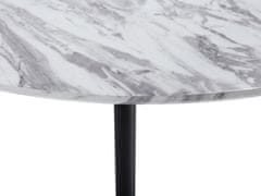 Beliani Jídelní stůl mramorový vzhled 110 cm MOSBY