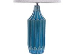 Beliani Keramická stolní lampa modrá ABAVA