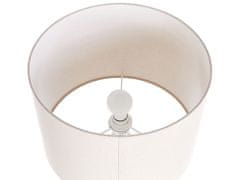 Beliani Keramická stolní lampa bílá VENTA