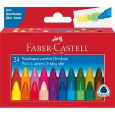Faber-Castell Voskovky triangular set 24 barevné