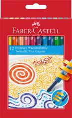 Faber-Castell Voskovky vysouvací Twist set 12 barevné