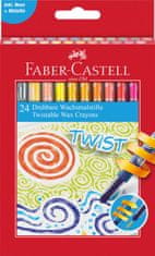 Faber-Castell Voskovky vysouvací Twist set 24 barevné