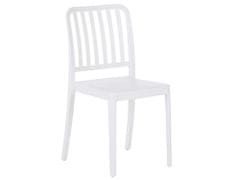 Beliani Sada 2 zahradních židlí bílá SERSALE
