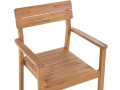 Beliani Sada 2 židlí z akáciového dřeva FORNELLI