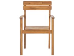 Beliani Sada 4 židlí z akáciového dřeva FORNELLI