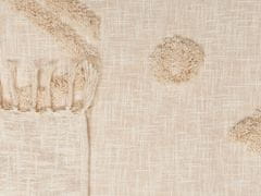 Beliani Bavlněná přikrývka 130 x 180 cm béžová FATEHPUR