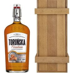 Toruńskie Wódki Perníkový likér 0,5 l v dřevěném boxu | Tradycyjny Trunek Gatunkowy Toruńska Piernikowa | 500 ml | 32 % alkoholu