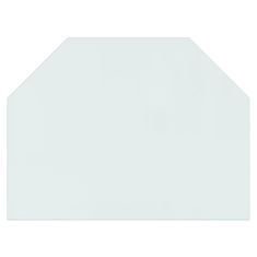 shumee Skleněná deska pod kamna šestiúhelníková 80 x 60 cm