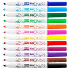 Easy Kids Fixy s vůní, vypratelné, 12 barev