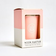 Neon Kactus , Designový termohrnek, 380 ml | růžový