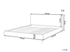 Beliani Náhradní povlak pro postel 160 x 200 cm béžový FITOU