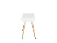 Beliani Psací stůl bílý/šedý 120x45 cm FRISCO