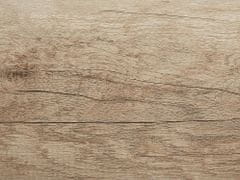 Beliani Psací stůl světlé dřevo s bílou 140 x 60 cm HEBER