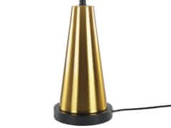 Beliani Stolní lampa zlatá/béžová SANDON